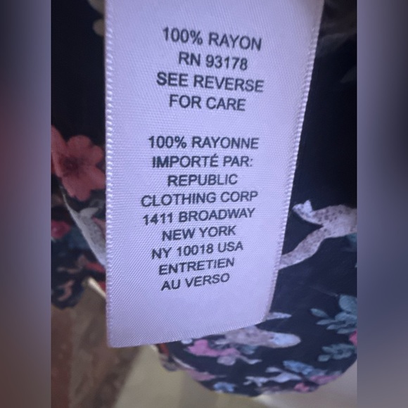 Philosophy Floral Short Sleeve Blouse floral and animal print 3/4 sleeves 2X - Picture 14 of 16